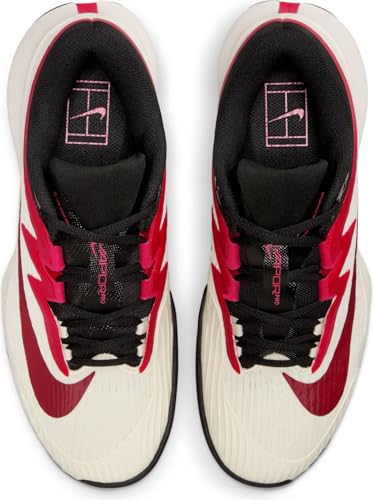 Nike Vapor Pro 3 Women's Hard Court Tennis Shoes (Pale Ivory/Sail/Team Red/Rush Pink) Size 10