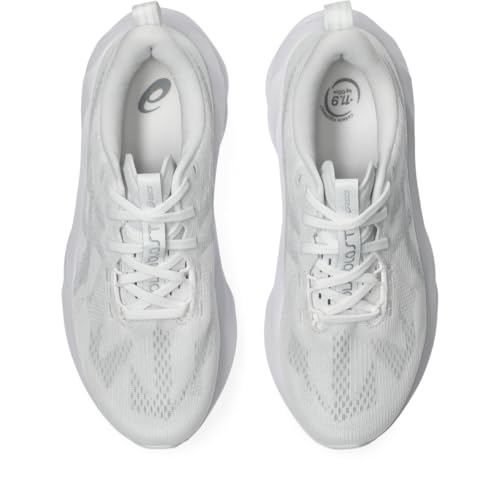 ASICS Women's NOVABLAST 5 Running Shoes, 8, White/Piedmont Grey
