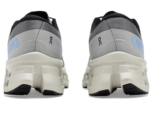 On Men's Cloudmonster 3 Sneaker, Rock/Silver, 12