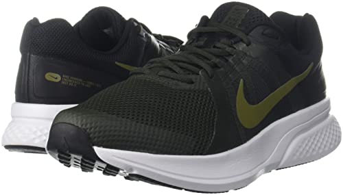 Nike Run Swift 2 Mens Running Trainers CU3517 Sneakers Shoes (UK 10.5 US 11.5 EU 45.5, Sequoia Pilgrim Black White 301)
