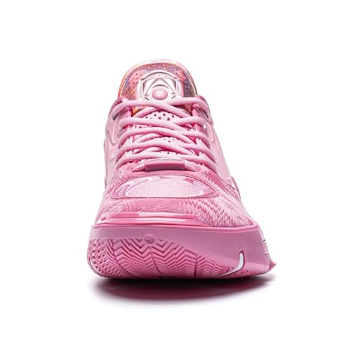 LI-NING Way of Wade 12 Men's Basketball Shoes Anti-Slip Professional Shock Absorption Sports Sneakers Bubble Pink/Power Pink US 12