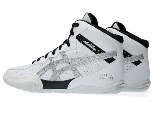 ASICS Kid's Matflex 8 GS Wrestling Shoes, 6, White/Pure Silver