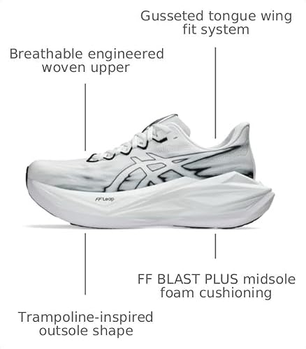 ASICS Unisex SUPERBLAST 3 Running Shoes, 10.5M / 12W, White/Black