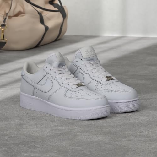Nike Men's Air Force 1 '07 Basketball Shoe, White/Black, 9