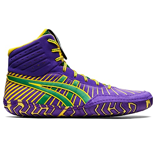 ASICS Men's AGGRESSOR 4 Wrestling Shoe, 10, ROYAL AZEL/GREEN