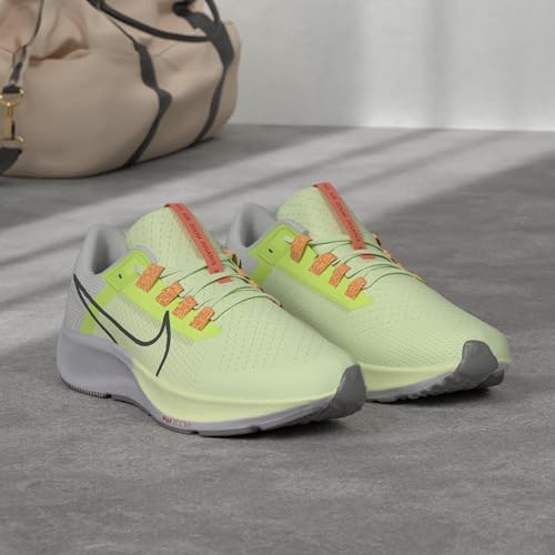 Nike Men's Air Zoom Pegasus 38 Running Shoe, Barely Volt/Black, 10