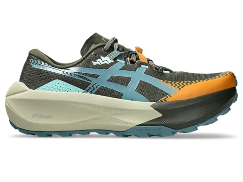Asics Trabuco Max 5 Men's Trainers, Vintage Khaki Foggy Teal, 10.5 US