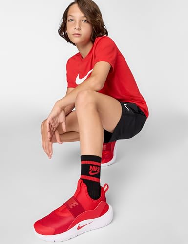 Nike Big Kid's Flex Runner 4 Running Shoe, University Red/University Red, 7Y