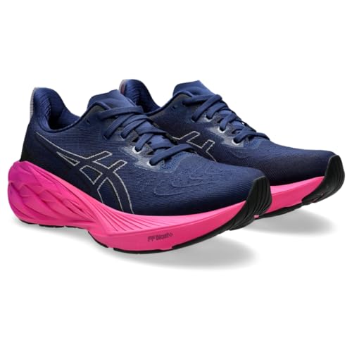 ASICS Women's NOVABLAST 4 Running Shoes, 9, Blue Expanse/Black