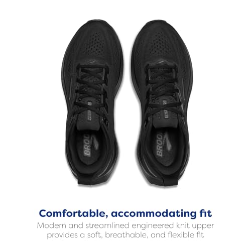 Brooks Men’s Glycerin 23 Neutral Running Shoe - Black/Black/Ebony - 14 Wide