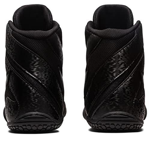 ASICS Men's MATCONTROL 3 Wrestling Shoes, 9.5, Black/Pure Silver