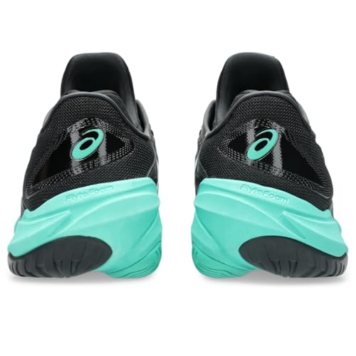 ASICS Men's Court FlyteFoam 3 Tennis Shoes, 10.5, Black/Aurora Green