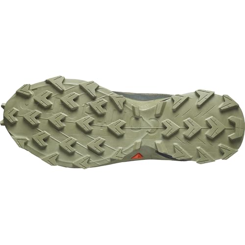 Salomon Men’s Alphacross 5 Gore-Tex, Waterproof Trail Running Shoes - Olive Night/Black/Deep Lichen Green - 8.5 Medium