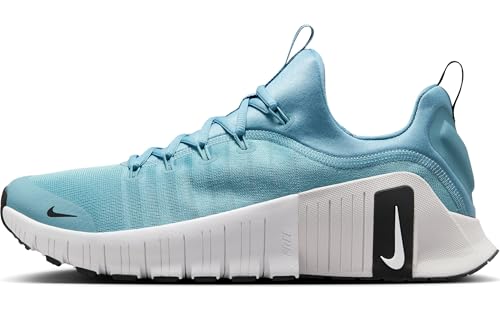 Nike Free Metcon 6 Men's Workout Shoes (FJ7127-400, Denim Turquoise/Black/Vast Grey/White) Size 11