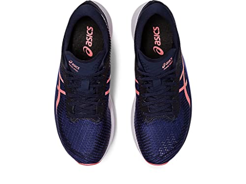 ASICS Women's Magic Speed 2 Running Shoes, 6, Indigo Blue/Papaya