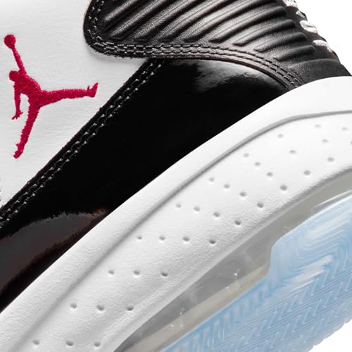 Jordan Max Aura 2 Big Kid Shoes, White/Gym Red-Black, CN8094-102, Size 6y US