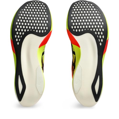 ASICS Unisex METASPEED Edge Running Shoes, 12M / 13.5W, Safety Yellow/Black