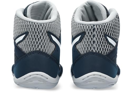 ASICS Kid's Snapdown 3 Grade School Wrestling Shoes, 5, French Blue/White