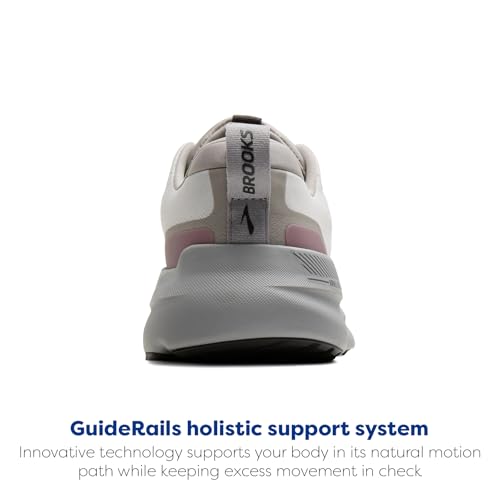 Brooks Women’s Ariel GTS 26 Supportive Running & Walking Shoe - Oyster Mushroom/Alloy/Pink - 13 Medium