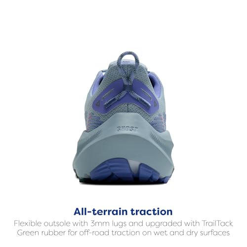 Brooks Women's Ghost Trail, Off-Road Running Shoe for Rugged Terrain - Skyway/Bell/Atlantic Deep - 5.5 Medium