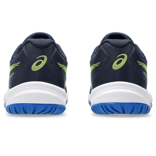 ASICS Kid's Upcourt 6 Grade School Volleyball Shoes, 1, Midnight/Safety Yellow
