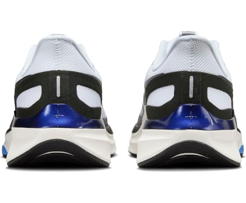 Nike Structure 25 Men's Road Running Shoes (HV5222-100, White/Black/Sail/Photo Blue) Size 11.5