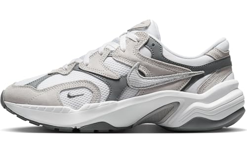 Nike Women's AL8 Shoes, White/Metallic Silver-Smoke Grey-Black, 7