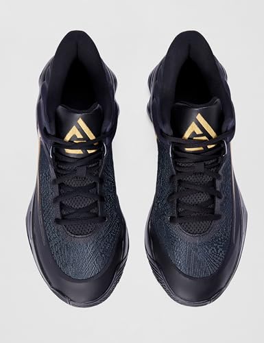 Nike Men's Giannis Immortality 4 Basketball Shoes, Black/Metallic Gold, 11
