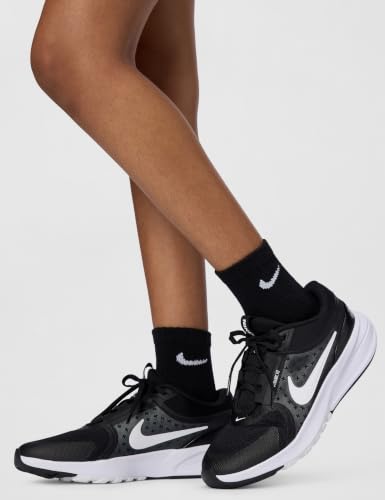 Nike Little Kid's Star Runner 5 Running Shoes, Black/White-White, 2Y