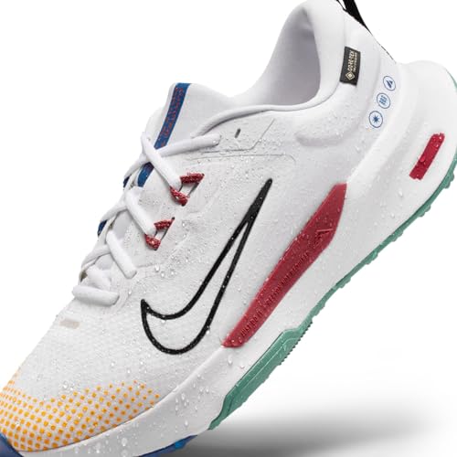 Nike Juniper Trail 2 GORE-TEX Men's Waterproof Trail Running Shoes (FB2067-102, White/Cedar/Court Blue/Black) Size 7