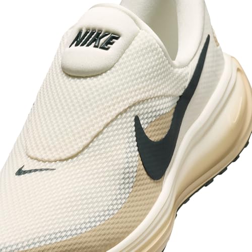 Nike Men's Revolution 8 EasyOn Road Running Shoes, Pale Ivory/Black Spruce-Sail-Linen, 13