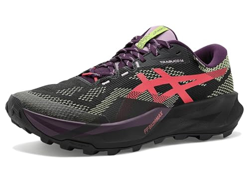 ASICS, Women's, Trabuco 14 GTX, Black/Dark Aubergine, 8, Medium