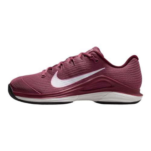 Nike Vapor 12 Women's Hard Court Tennis Shoes (Pink Smoke/Best Gray Black White) Size 7.5