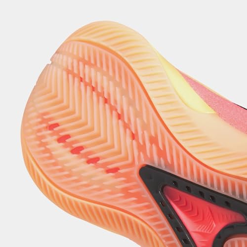 Adidas, Adidas, Anthony Edwards 1 Low Top Basketball Shoes (Big Kid), Acid Orange/Black/Acid Red, 5, Medium
