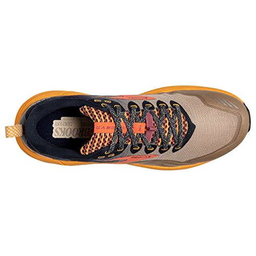 Brooks Men's Cascadia 16 Trail Running Shoe - Zinnia/Eclipse/Nomad - 7 Medium