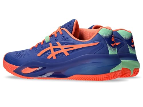 ASICS Men's Gel-Resolution X PadelSneaker, Dark Cobalt Vivid Coral, 7.5 US