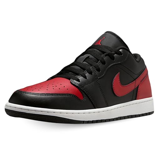 Nike Air Jordan 1 Low Men's Trainers in Black Varsity Red Summit White