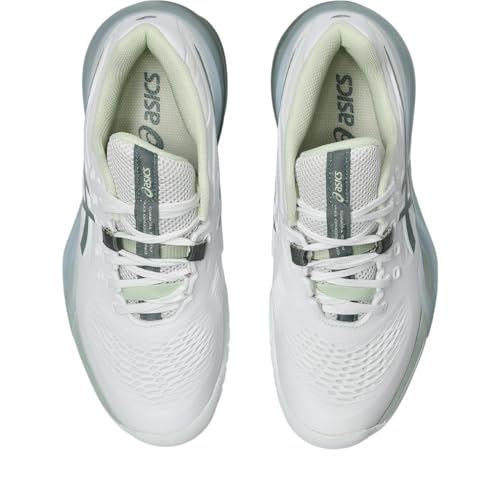 ASICS Women's Gel-Resolution X Trainers, White Monument Blue, 9.5 US