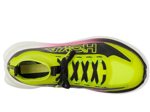 Hoka Women's Tecton X 3 Sneaker, Neon Citrus/Black, 6.5