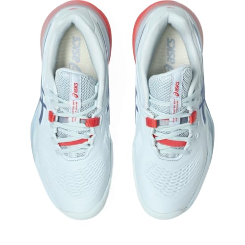 ASICS Women's Gel-Resolution X Tennis Shoes, 9, Sky/Grey Blue