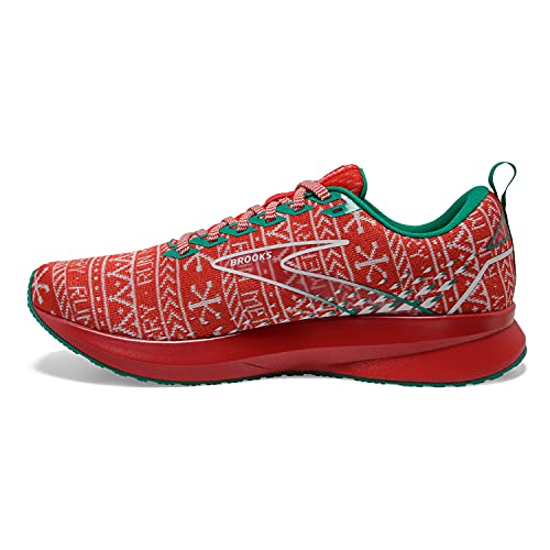 Brooks Women's Levitate 5 Neutral Running Shoe - Red/White/Green - 10 Medium
