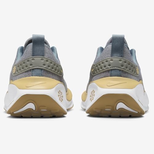 Nike InfinityRN 4 Men's Road Running Shoes (FJ1221-007, Cool Grey/Vegas Gold/White) Size 8