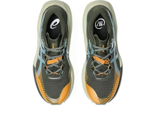 Asics Trabuco Max 5 Men's Trainers, Vintage Khaki Foggy Teal, 10.5 US