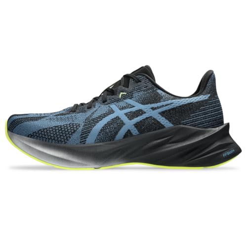 ASICS Men's DYNABLAST 5 Running Shoes, 11.5, Black/Winter SEA