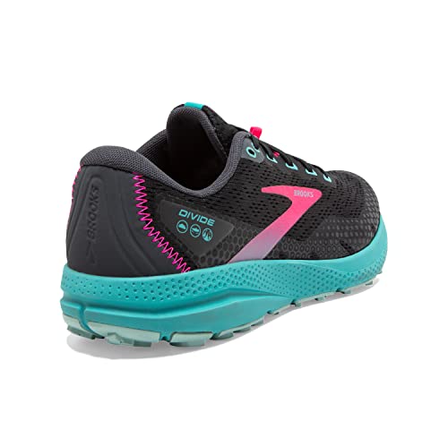 Brooks Women’s Divide 3 Trail Running Shoe - Pearl/Blue Coral/Pink - 8 Medium