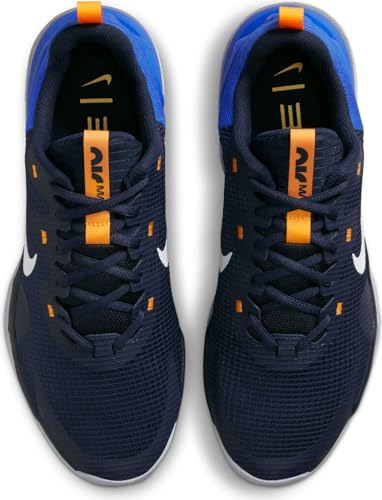 NIKE Unisex's Metcon 7 Soccer Shoe, Obsidian White Racer Blue Sund, 12.5 US