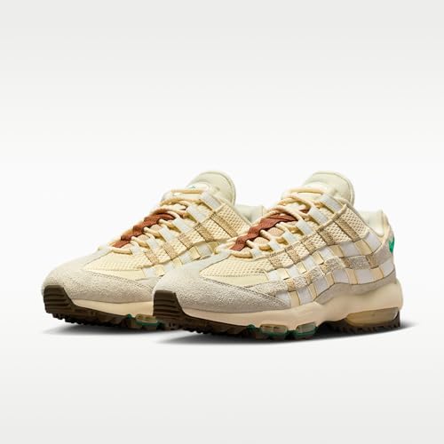 Nike Air Max 95 Golf 'Waste Management Open' Shoes (IB6895-100, Coconut Milk/Sail/Summit White/Stadium Green) 11 Women/9.5 Men