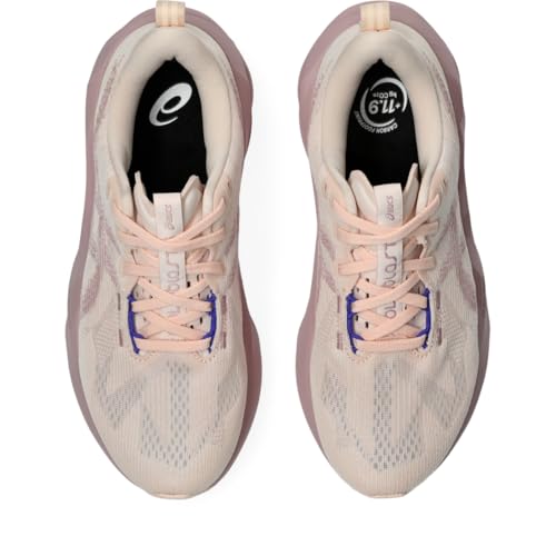 ASICS Women's NOVABLAST 5 Running Shoes, 8, Pearl Pink/MORGANITE