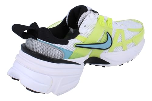 Nike Women's V2K Run Trainers in White Denim Turquoise Cyber Black 100