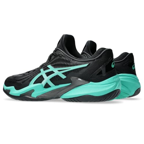 ASICS Men's Court FlyteFoam 3 Tennis Shoes, 10.5, Black/Aurora Green